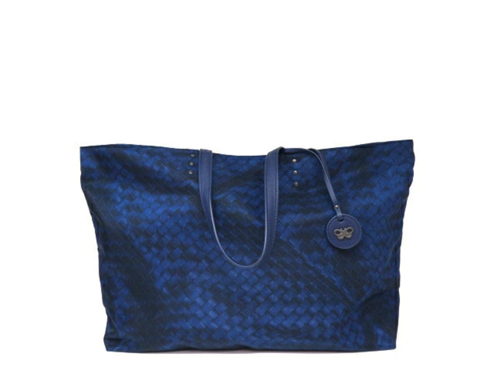 BOTTEGA VENETA bag tote calfskin blue